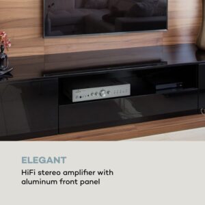 Auna AV2-CD608BT, HiFi stereo zosilňovač, 4 x 100 W RMS, BT, digitálny optický vstup