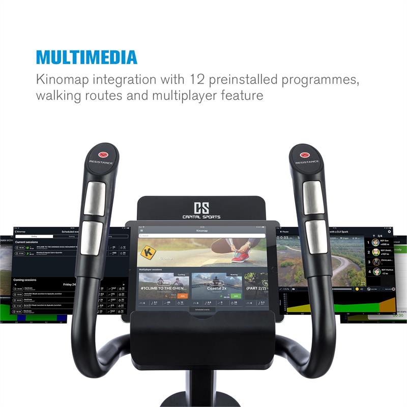 Capital Sports Helix Star UP, krosový trenažér, remeňový pohon, 25 kg zotrvačník – Obrázok 3