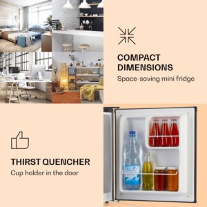 Klarstein Scooby, mini chladnička, 40 l, energet. trieda E, 39 dB, čierna