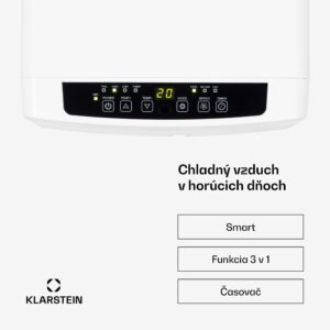 Klarstein Iceblock Ecosmart 7, mobilná klimatizácia 3 v 1, 7 000 BTU, ovládanie cez aplikáciu, biela