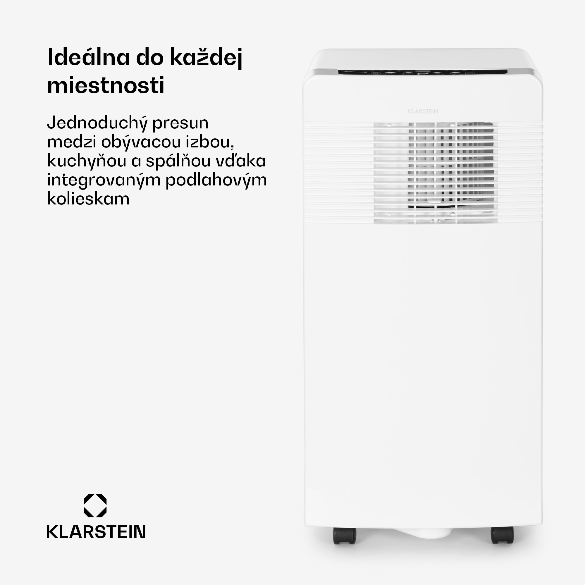 Klarstein Iceblock Ecosmart 7, mobilná klimatizácia 3 v 1, 7 000 BTU, ovládanie cez aplikáciu, biela – Obrázok 3
