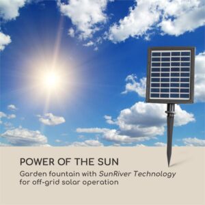 Blumfeldt Mantua, kaskádová fontána, solárna fontána, záhradná fontána, 4 úrovne, akumulátorová prevádzka