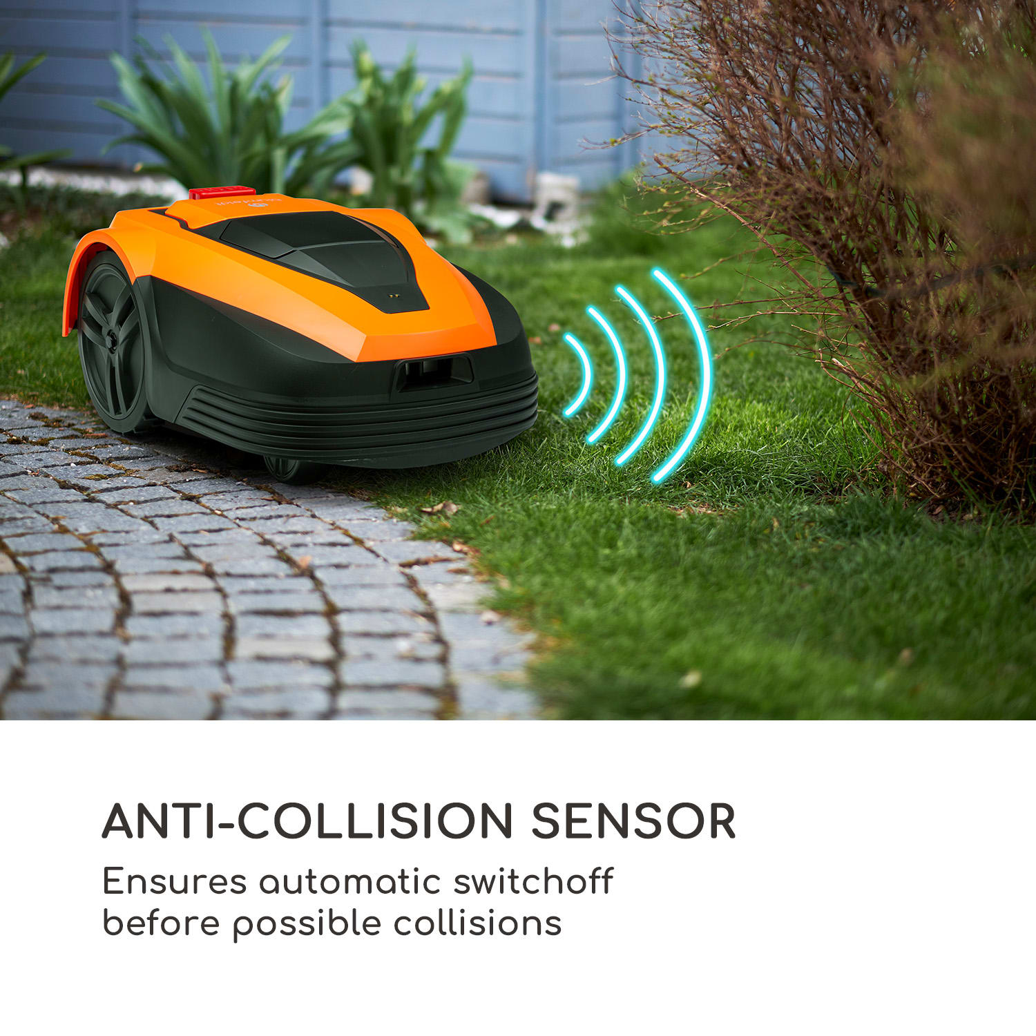 Blumfeldt Garden Hero, robotická kosačka, 5,2 Ah, akumulátorová prevádzka, do 1200 m², oranžová – Obrázok 5