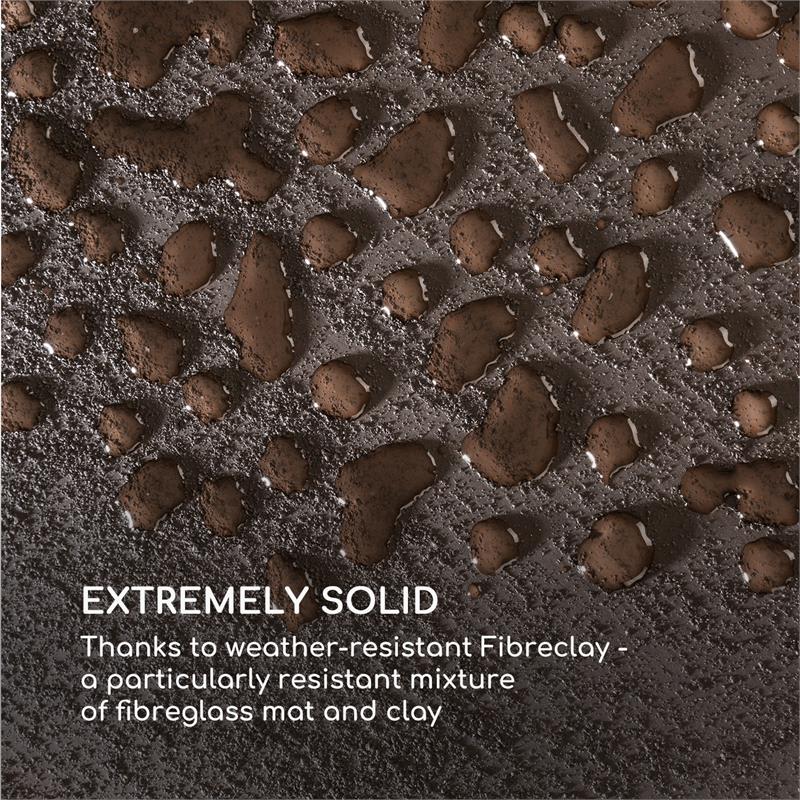 Blumfeldt Solid Grow Rust, kvetináč, 40 x 41 x 40 cm, fibreclay, hrdzavá farba – Obrázok 3