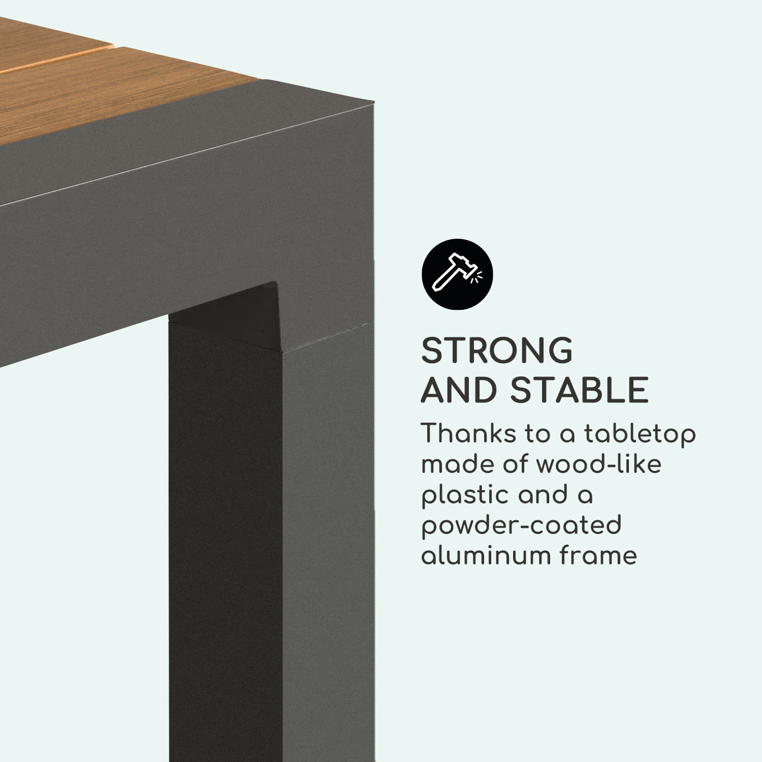 Blumfeldt Menorca Expand záhradný stôl 163 x 95 cm – Obrázok 3