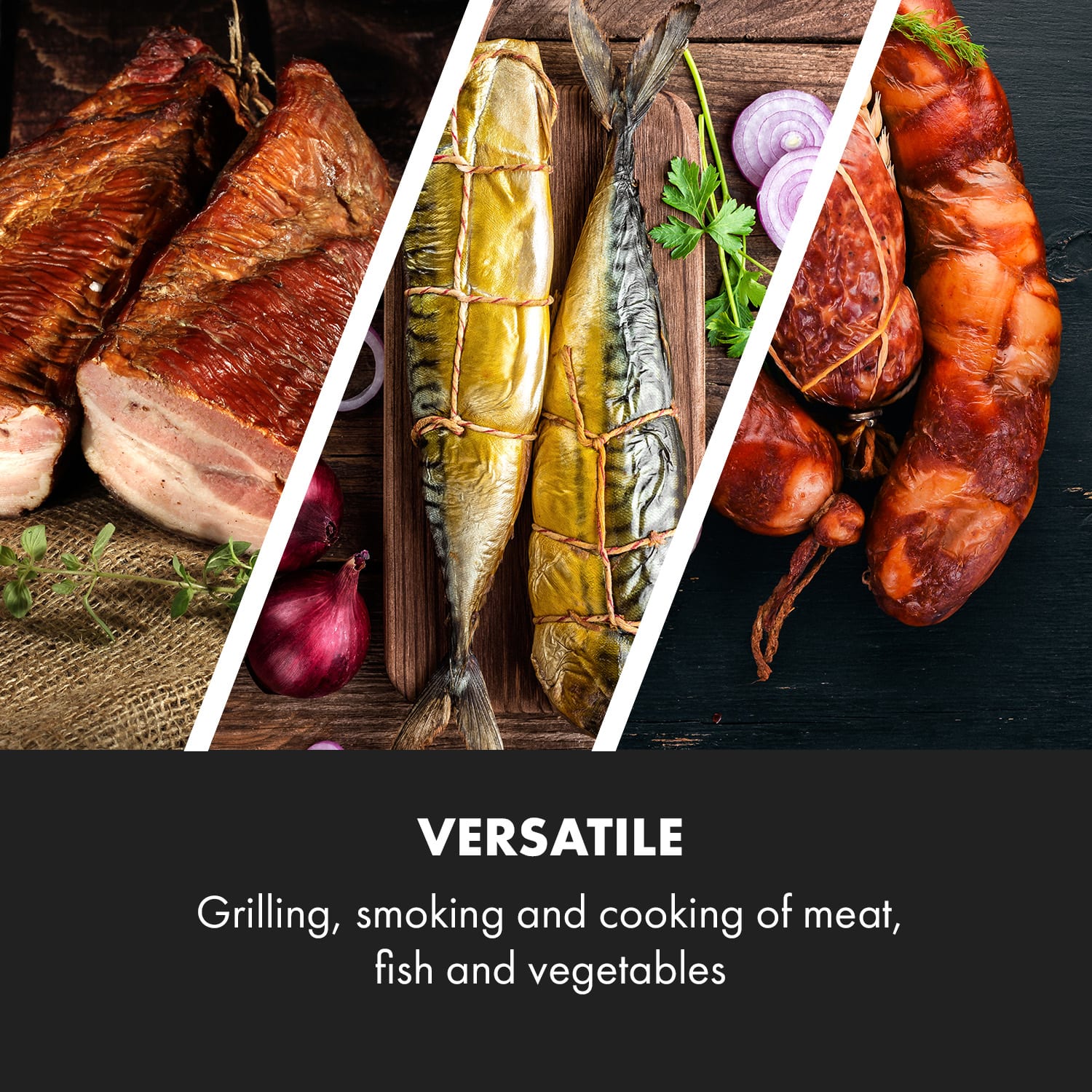 Klarstein Pasadena, plynový gril s udiarňou, 2,5 kW, 180°C – Obrázok 3