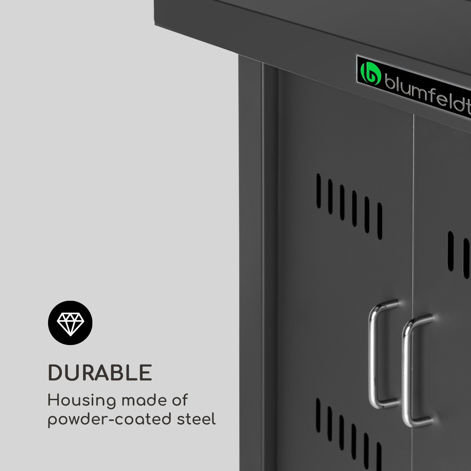 Blumfeldt Sorrento, plynový ohrievač a stôl 2 v 1, 13 kW, elektrické zapaľovanie, sklenené kamene, oceľ – Obrázok 5