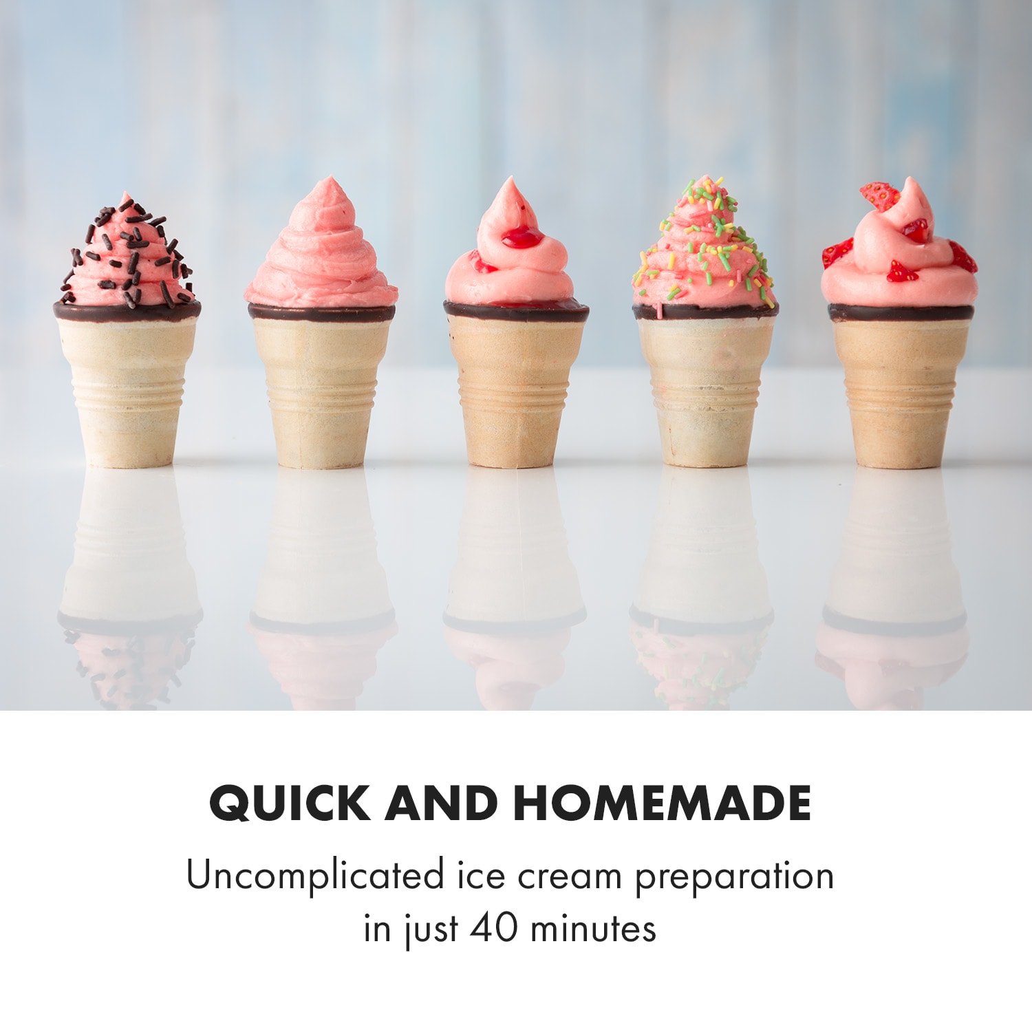 Klarstein Sweet Sundae, zmrzlinovač, kompresor, 1,5l, nehrdzavejúca oceľ, čierny