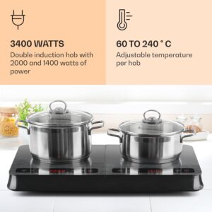 Klarstein InnoChef, indukčná varná doska, 3400 W, dotykové ovládanie, sklokeramika