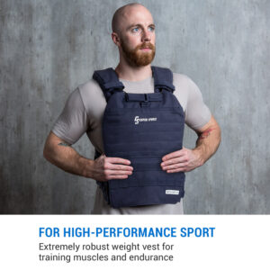 Capital Sports Battlevest 2.0, záťažová vesta, 2 x 2 závažia 5,75 (2,6) & 8,75 lbs (4,0 kg), modrá