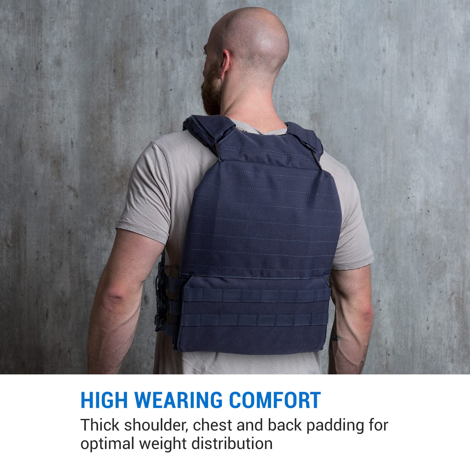 Capital Sports Battlevest 2.0, záťažová vesta, 2 x 2 závažia 5,75 (2,6) & 8,75 lbs (4,0 kg), modrá – Obrázok 2