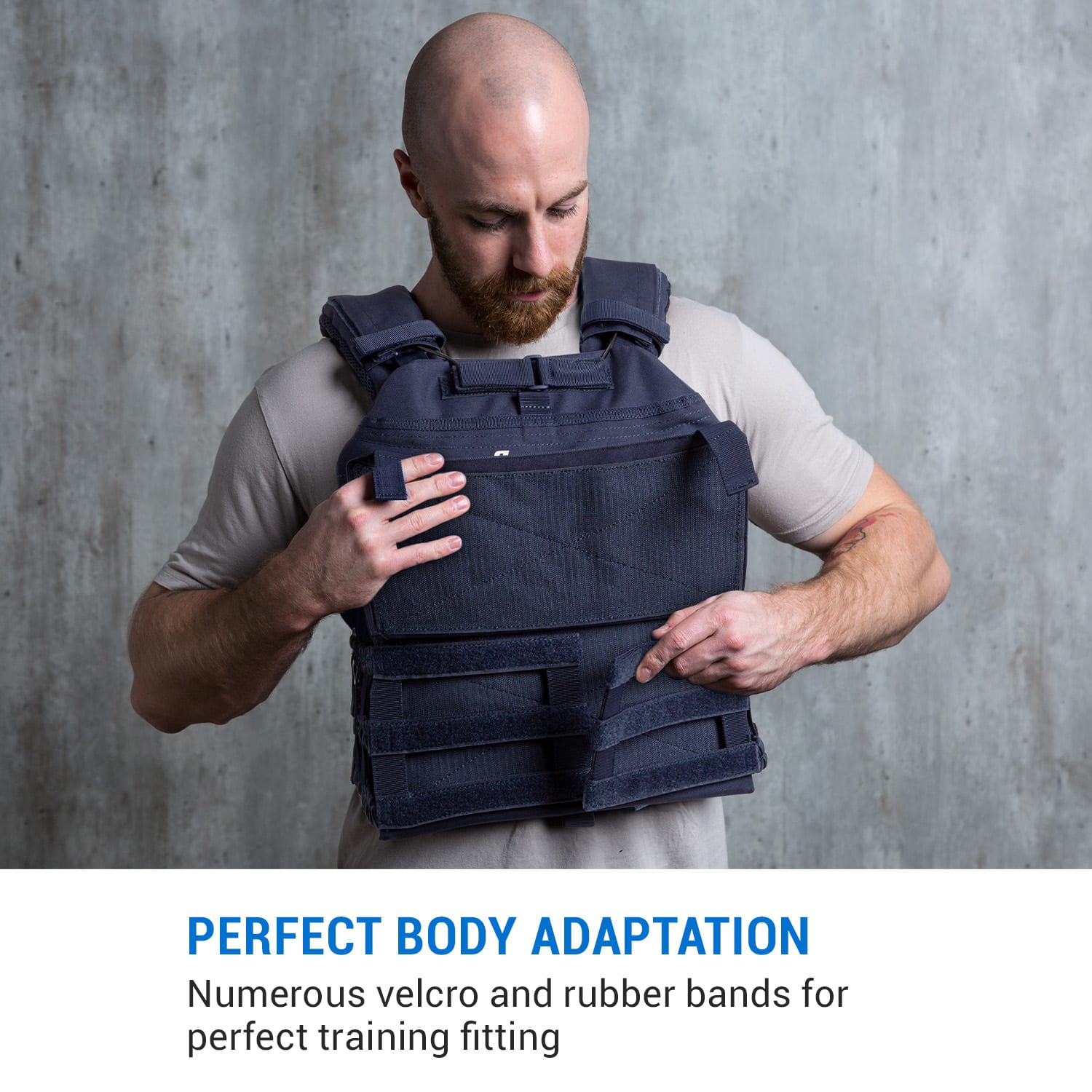 Capital Sports Battlevest 2.0, záťažová vesta, 2 x 8,75 lbs (4,0 kg) závažie, modrá – Obrázok 3