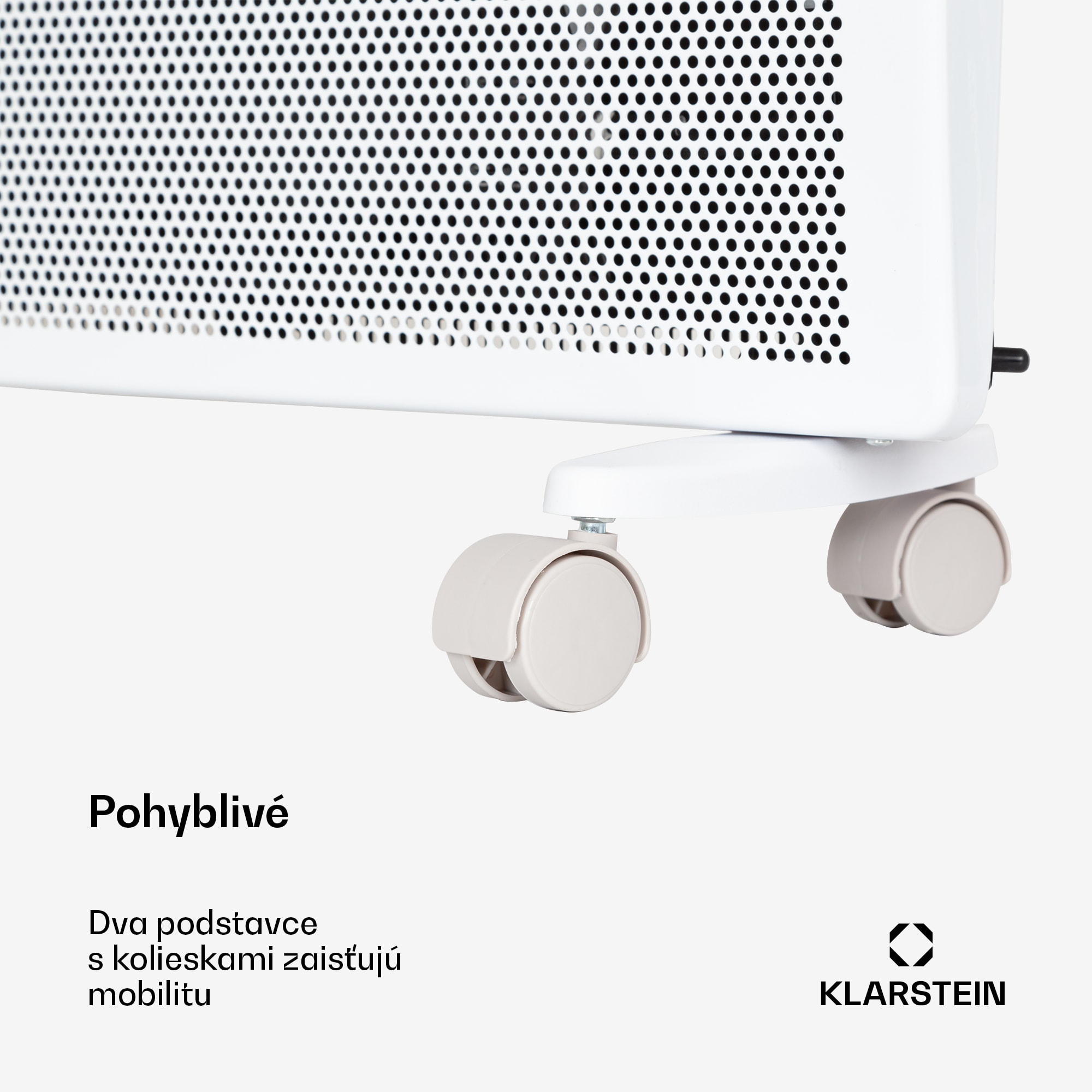 Klarstein Hot Spot Slimcurve Double Wave, konvektor, ohrievač 2 v 1, 1000 W, týždenný časovač, biely – Obrázok 5