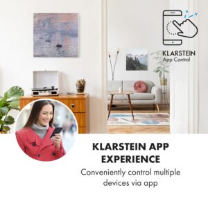 Klarstein Wonderwall Air Art Smart, infračervený ohrievač, 60 x 60 cm, 350 W, aplikácia, východ slnka