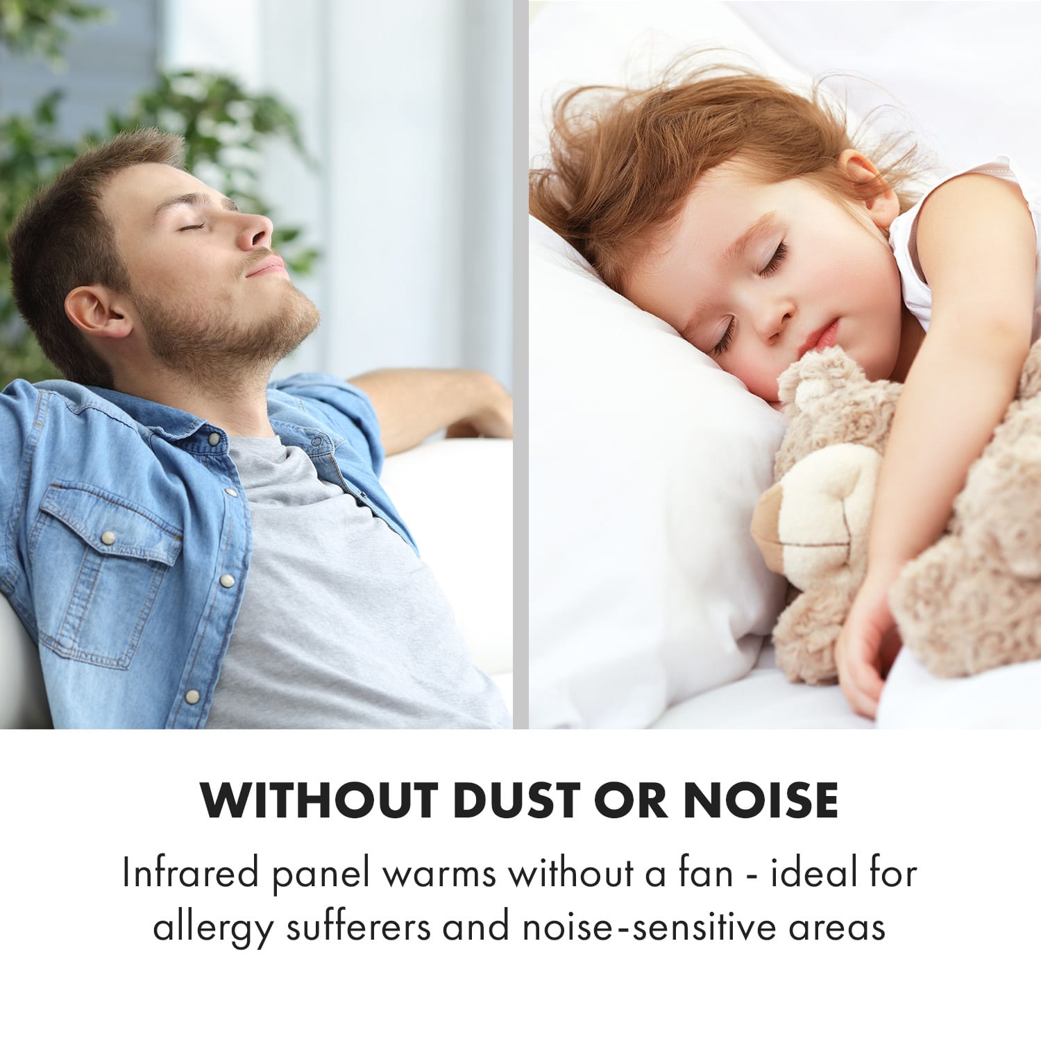 Klarstein Wonderwall Air Art Smart, infračervený ohrievač, 60 x 60 cm, 350 W, aplikácia, východ slnka – Obrázok 3