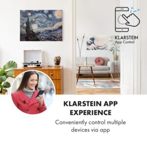 Klarstein Wonderwall Air Art Smart, infračervený ohrievač, 80 x 60 cm, 500 W, hviezdna noc