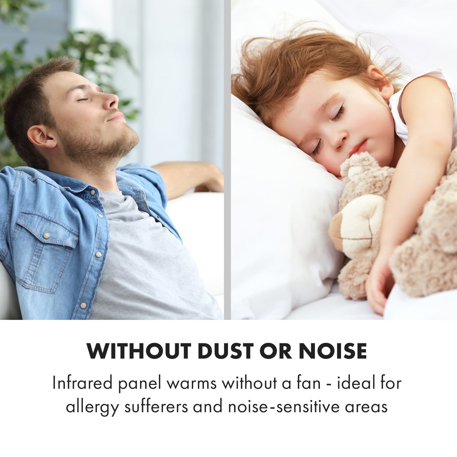 Klarstein Wonderwall Air Art Smart, infračervený ohrievač, 120 x 60 cm, 700 W, aplikácia, mramor I – Obrázok 3