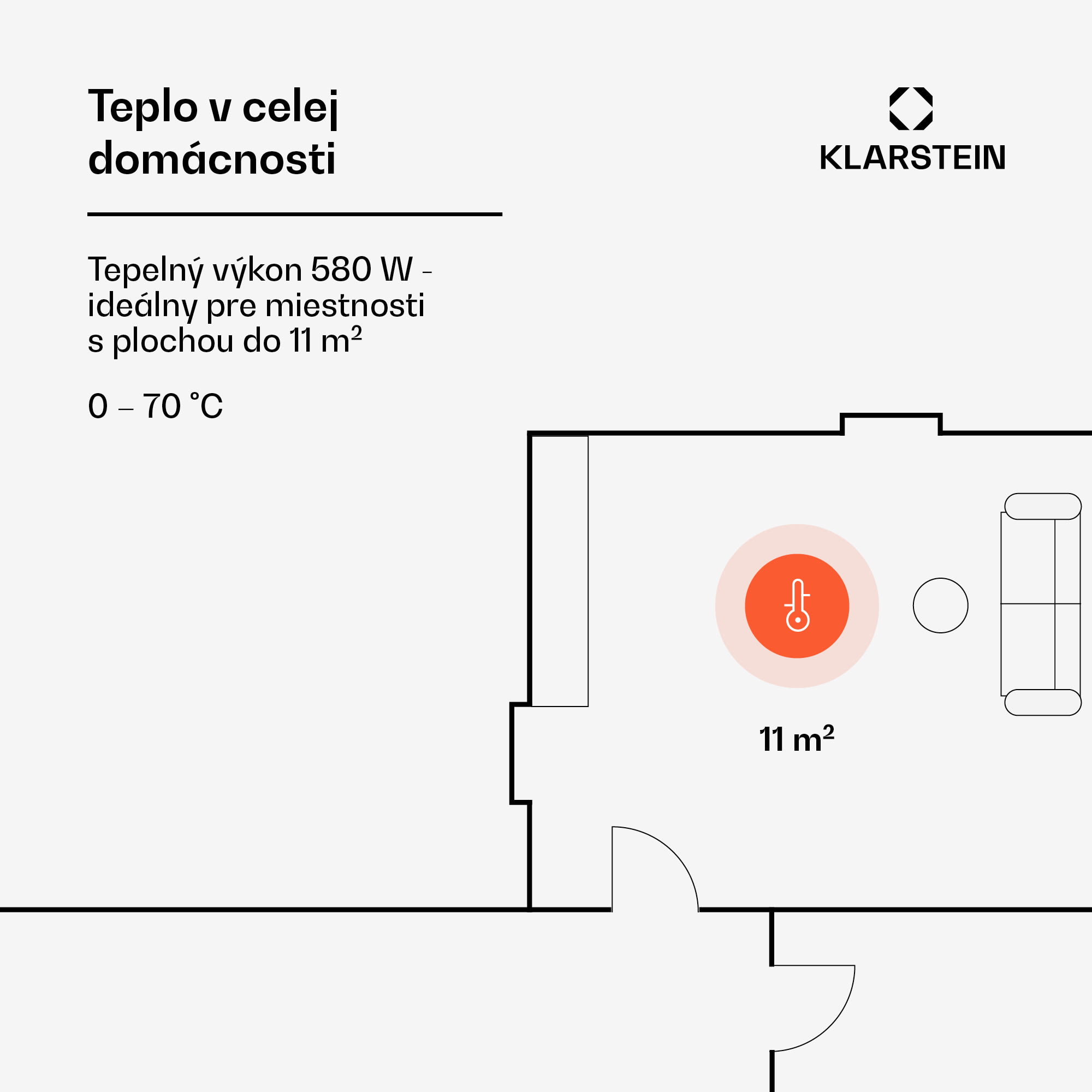 Klarstein Wonderwall Air Art Infinite, infračervený ohrievač, 90 x 60 cm, 580 W, na stenu, obraz, diaľkový ovládač