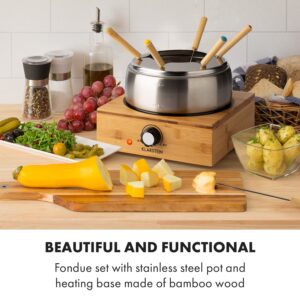 Klarstein Bambus, fondue, 800 W, hrniec z ušľachtilej ocele