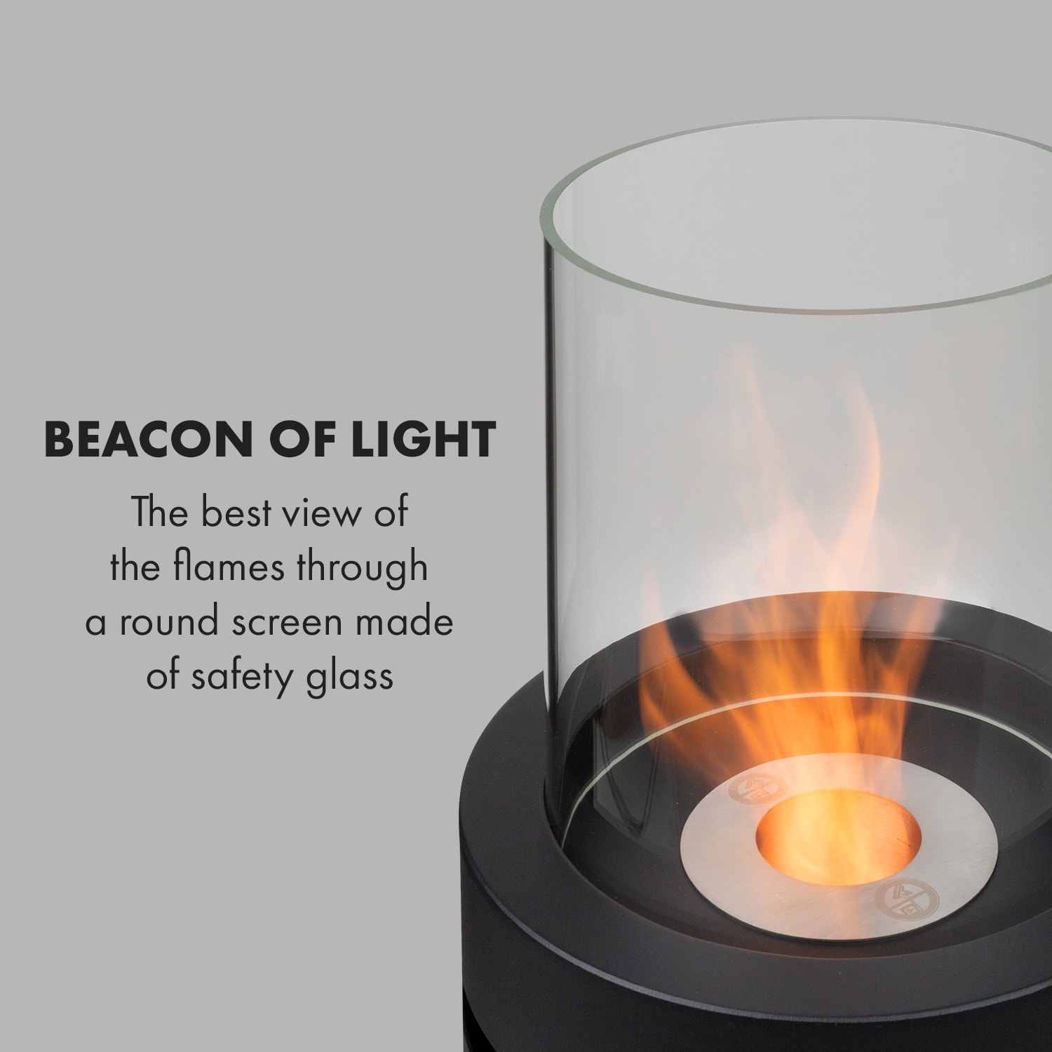 Klarstein Phantasma Skyfire, etanolový krb, bezpečnostný horák, hasiaca pomôcka – Obrázok 5