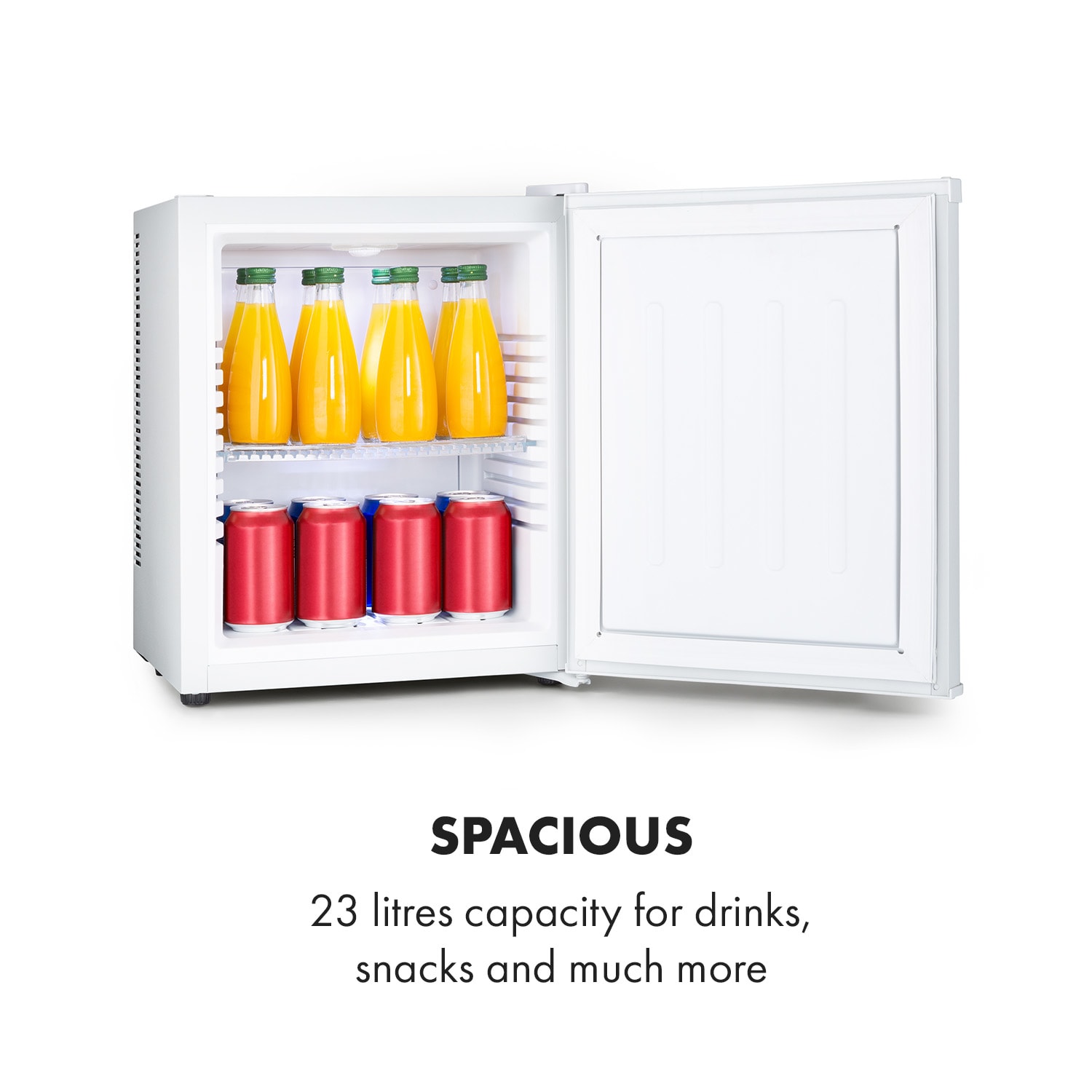 Klarstein Happy Hour, minibar, 5-15°C, energet. trieda G, tichý, 23dB, LED svetlo – Obrázok 3