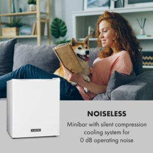 Klarstein Happy Hour 30, minibar, 30 l, 5-15°C, energet. trieda G, tichý, 25 dB, LED svetlo, biely