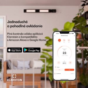 Blumfeldt Cosmic Beam Smart 30, infračervený ohrievač, 3000 W, ovládanie cez aplikáciu, čierny