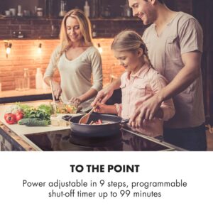 Klarstein Delicatessa 60 Prime, indukčná varná doska, 7000 W, 4 zóny, časovač, čierna