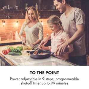 Klarstein Delicatessa 60 Prime, indukčná varná doska, 7000 W, 4 zóny, časovač, biela