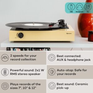 Auna The Player, gramofón, DIY, vrátane reproduktora, 33/45 otáčok za minútu