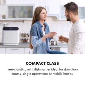Klarstein Oceana, umývačka riadu, 860 W, energet. trieda F, voľne stojaca, bez inštalácie, biela