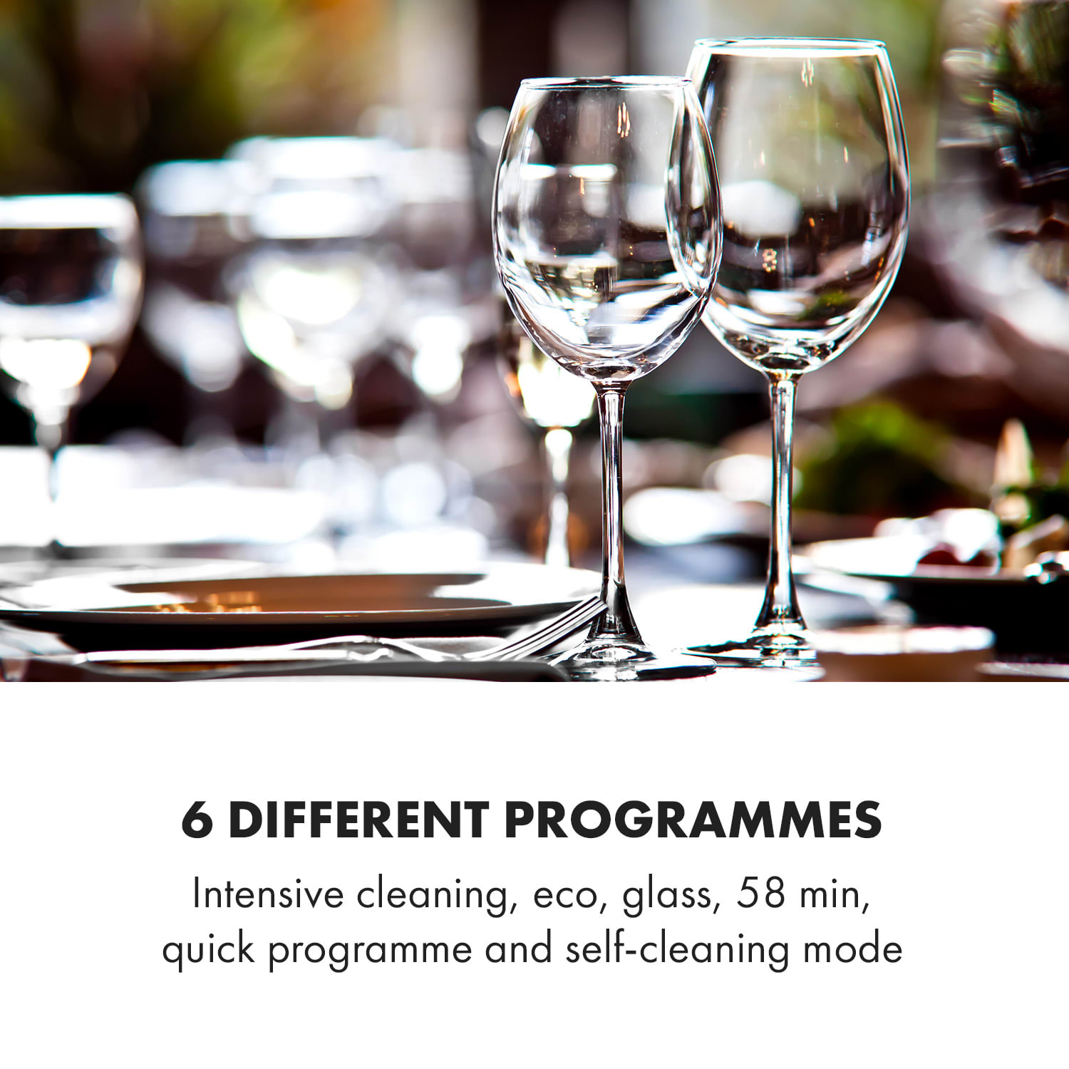 Klarstein Oceana, umývačka riadu, 860 W, energet. trieda F, voľne stojaca, bez inštalácie, biela – Obrázok 4