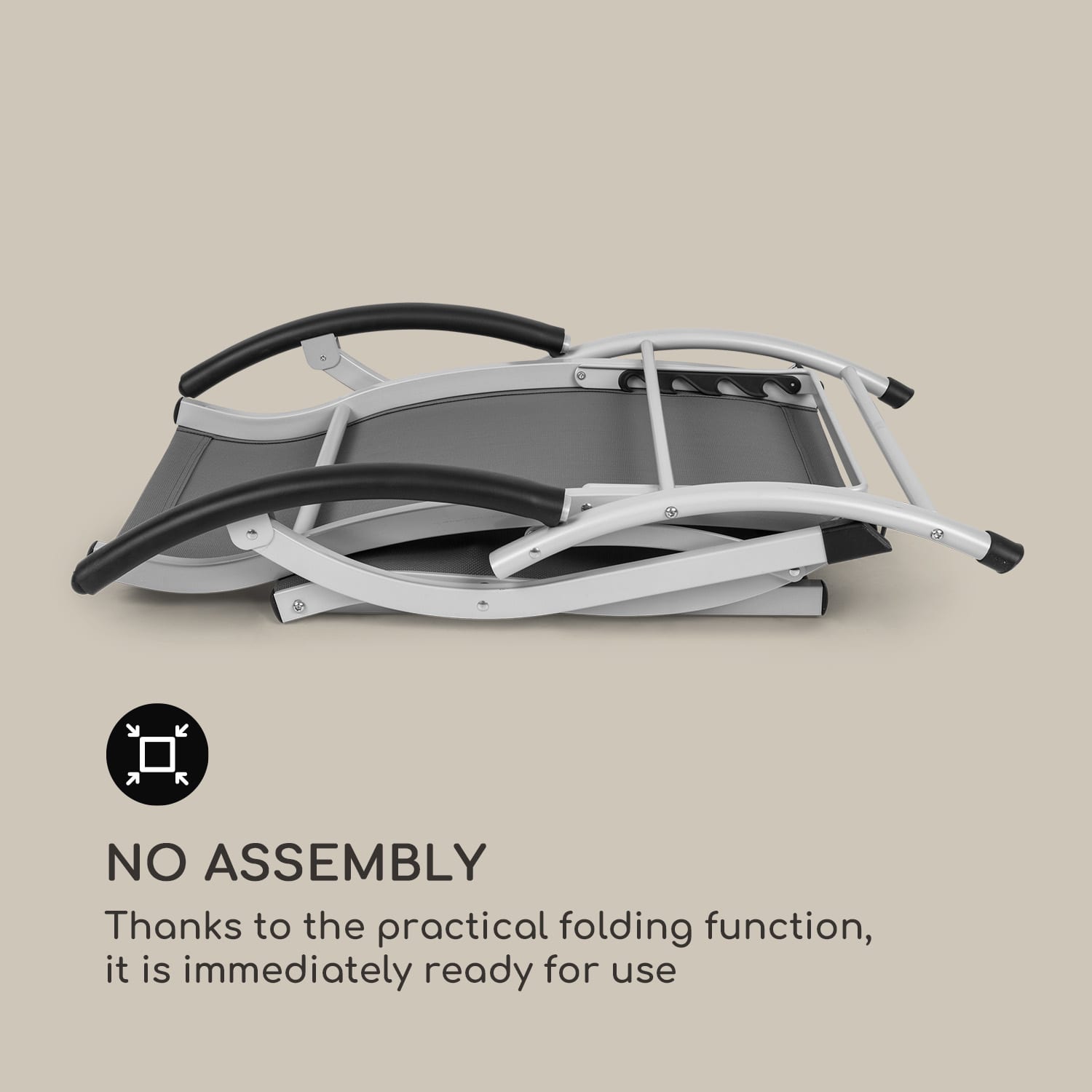 Blumfeldt Sunnyvale, lehátko, s podnožkou, hliník, 4 úrovne – Obrázok 2