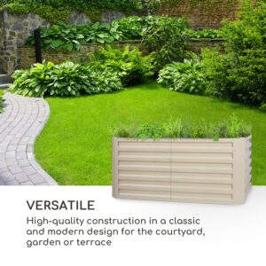 Blumfeldt Blum High Grow Straight, vyvýšený záhon, 120x60x60cm, 432l, oceľ