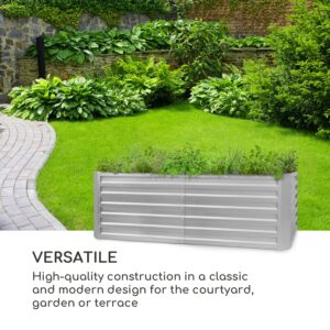 Blumfeldt High Grow Straight, vyvýšený záhon, 200 x 60 x 100 cm, 1200 l, oceľ