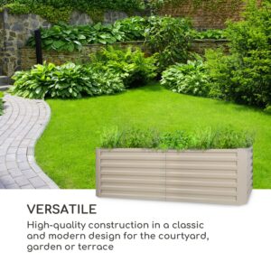 Blumfeldt High Grow Straight, vyvýšený záhon, 200 x 60 x 100 cm, 1200 l, oceľ