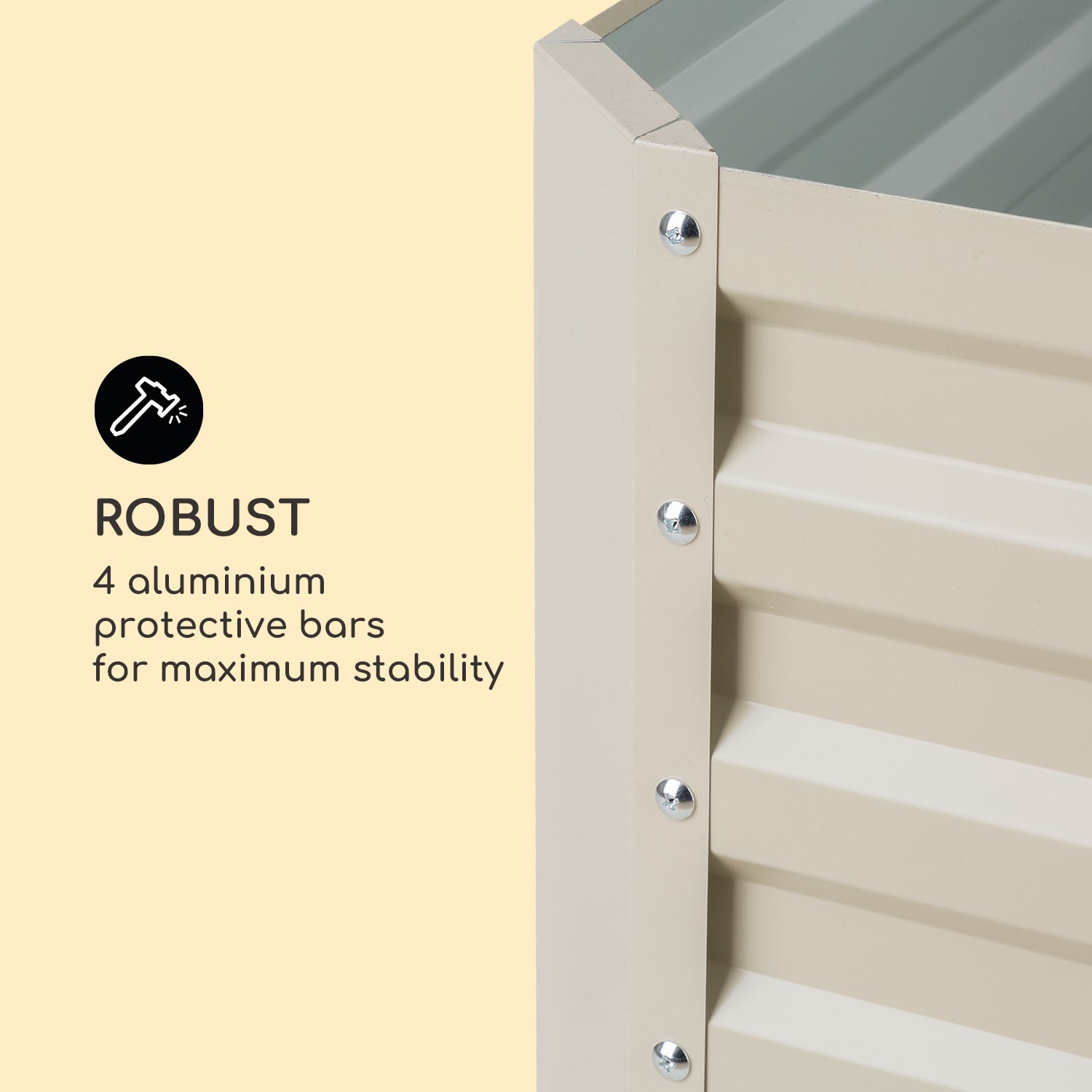 Blumfeldt High Grow Straight, vyvýšený záhon, 200 x 60 x 100 cm, 1200 l, oceľ – Obrázok 4