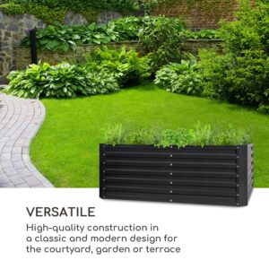 Blumfeldt High Grow Straight, vyvýšený záhon, 200 x 60 x 100 cm, 1200 l, oceľ