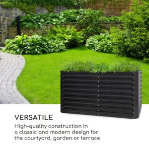 Blumfeldt High Grow Straight, vyvýšený záhon, 200 x 90 x 100 cm, 1800 l, oceľ