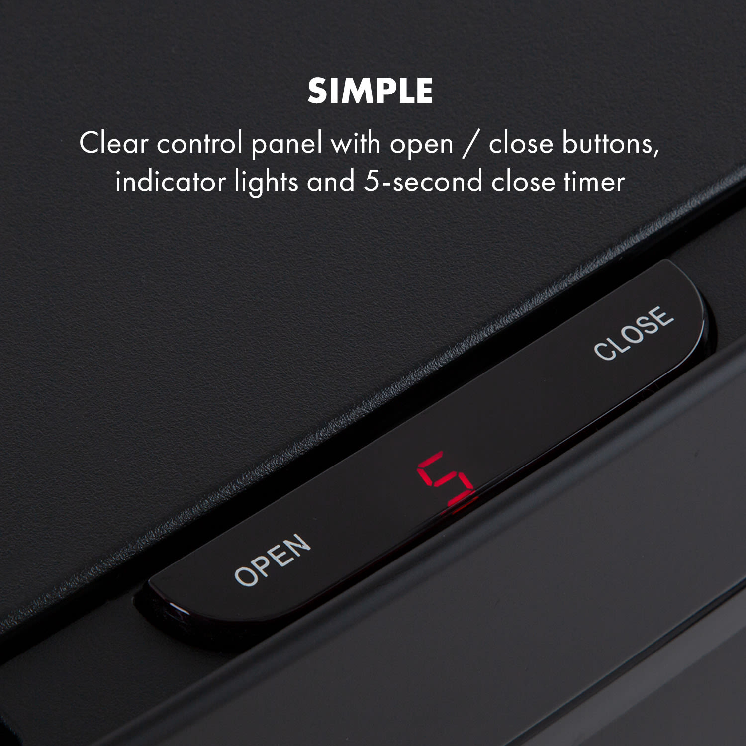 Klarstein Royal Trash Matte Black, odpadkový kôš so senzorom, 72 l, ušľachtilá oceľ, matná čierna – Obrázok 5