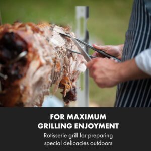 Klarstein Sauenland Survivor, gril na prasiatko, otočný špíz, 12 W, max. 70 kg, ušľachtilá oceľ