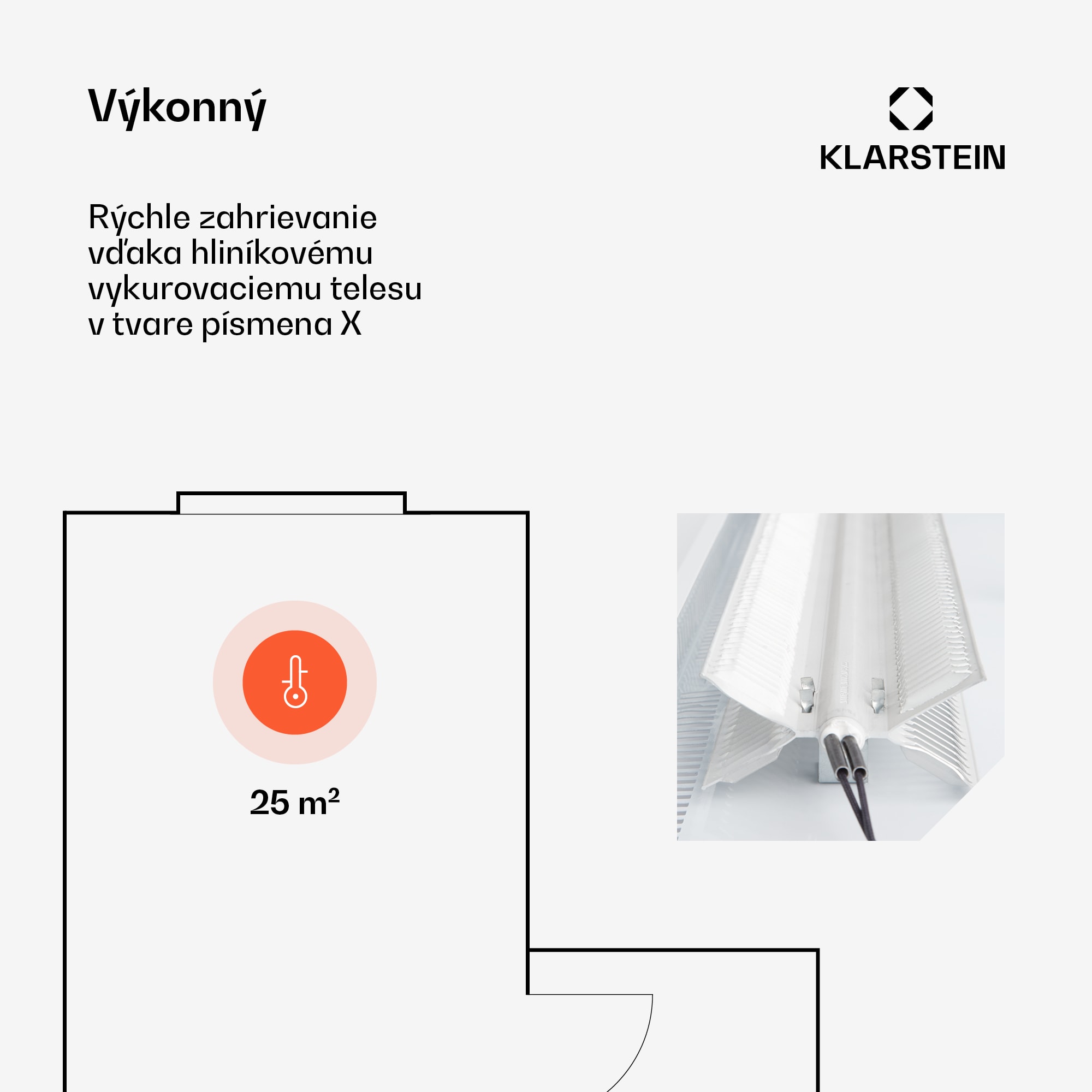 Klarstein Bansin Smart 2500, konvektor, 2500 W, ovládanie cez aplikáciu – Obrázok 2