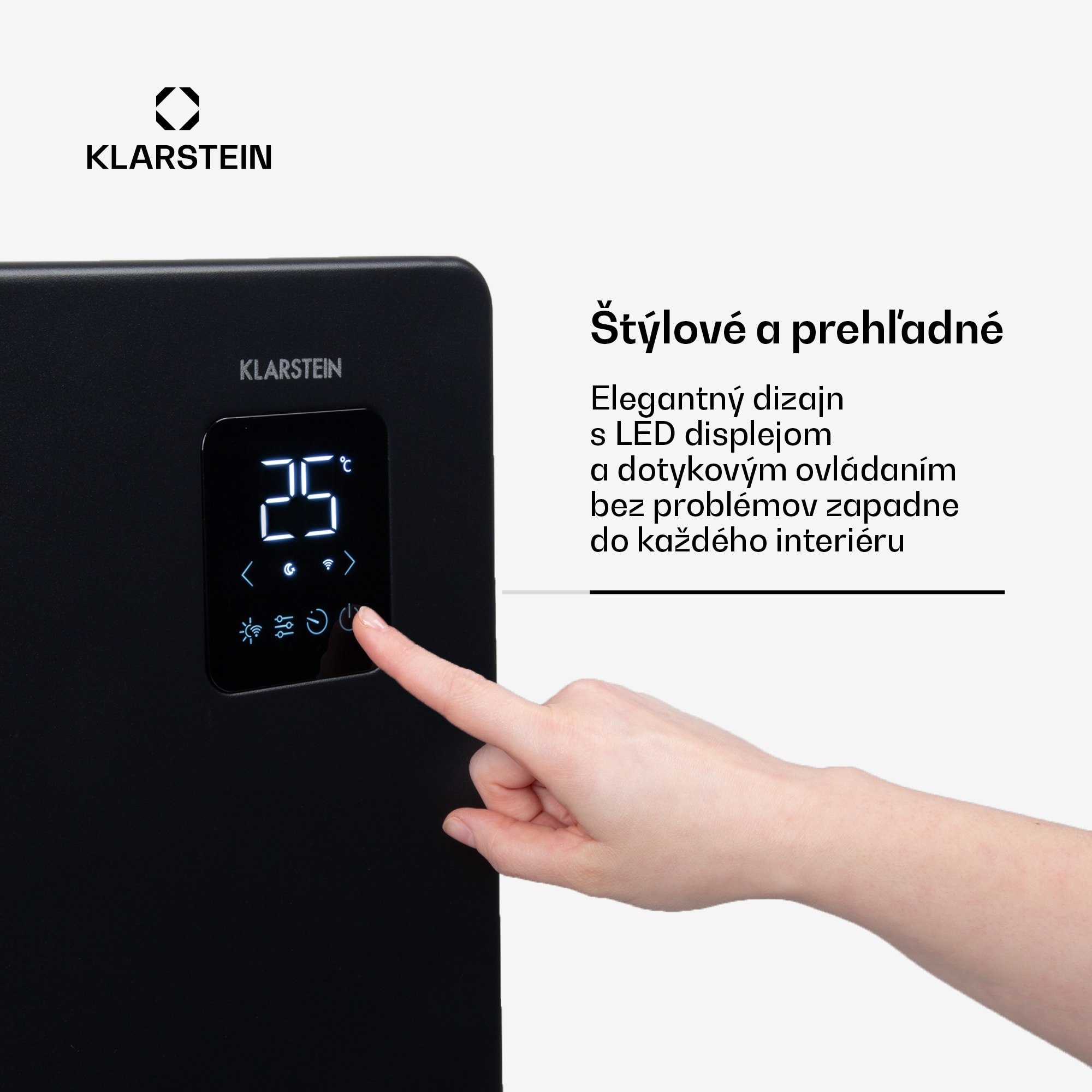 Klarstein Bansin Smart 2500, konvektor, 2500 W, ovládanie cez aplikáciu – Obrázok 5