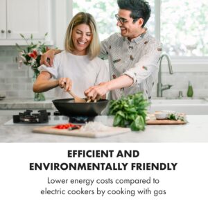 Klarstein Goldflame 4, plynová varná doska, 4 mosadzné horáky, sklokeramika