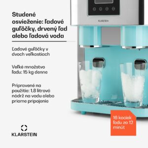 Klarstein Eiszeit Crush, výrobník ľadu, 2 veľkosti, drvený ľad