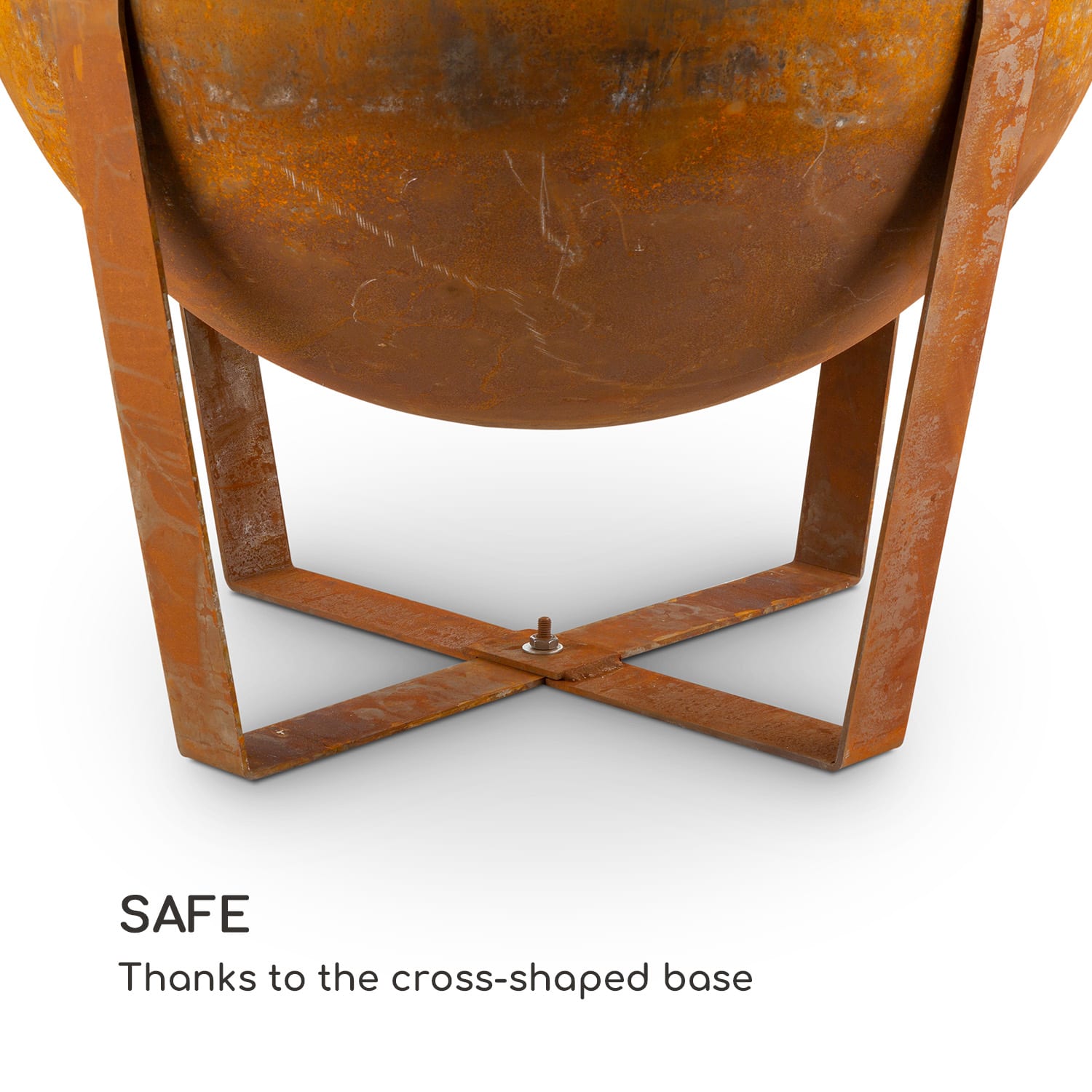 Blumfeldt Blum Fire Globe, ohnisko s grilom, Ø 60 cm, oceľ – Obrázok 4