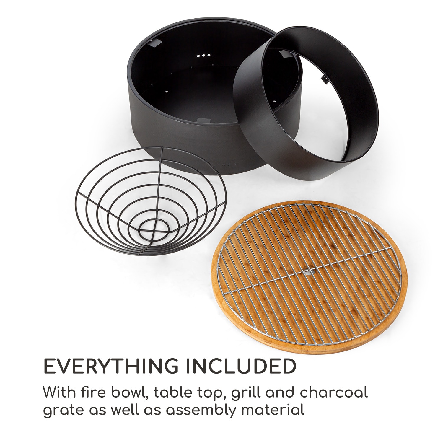 Blumfeldt Pompeji, ohnisko a gril, Ø 60 cm, oceľ – Obrázok 5