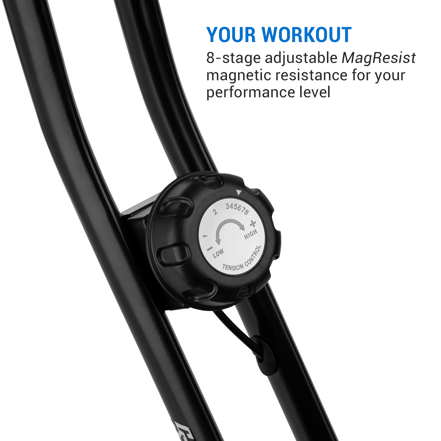 Capital Sports Azura Full Body Comfort, domáci rotoped, stacionárny bicykel, cyklotrenažér, handbike, záťažové koleso 7,5 kg, remeňový pohon – Obrázok 4