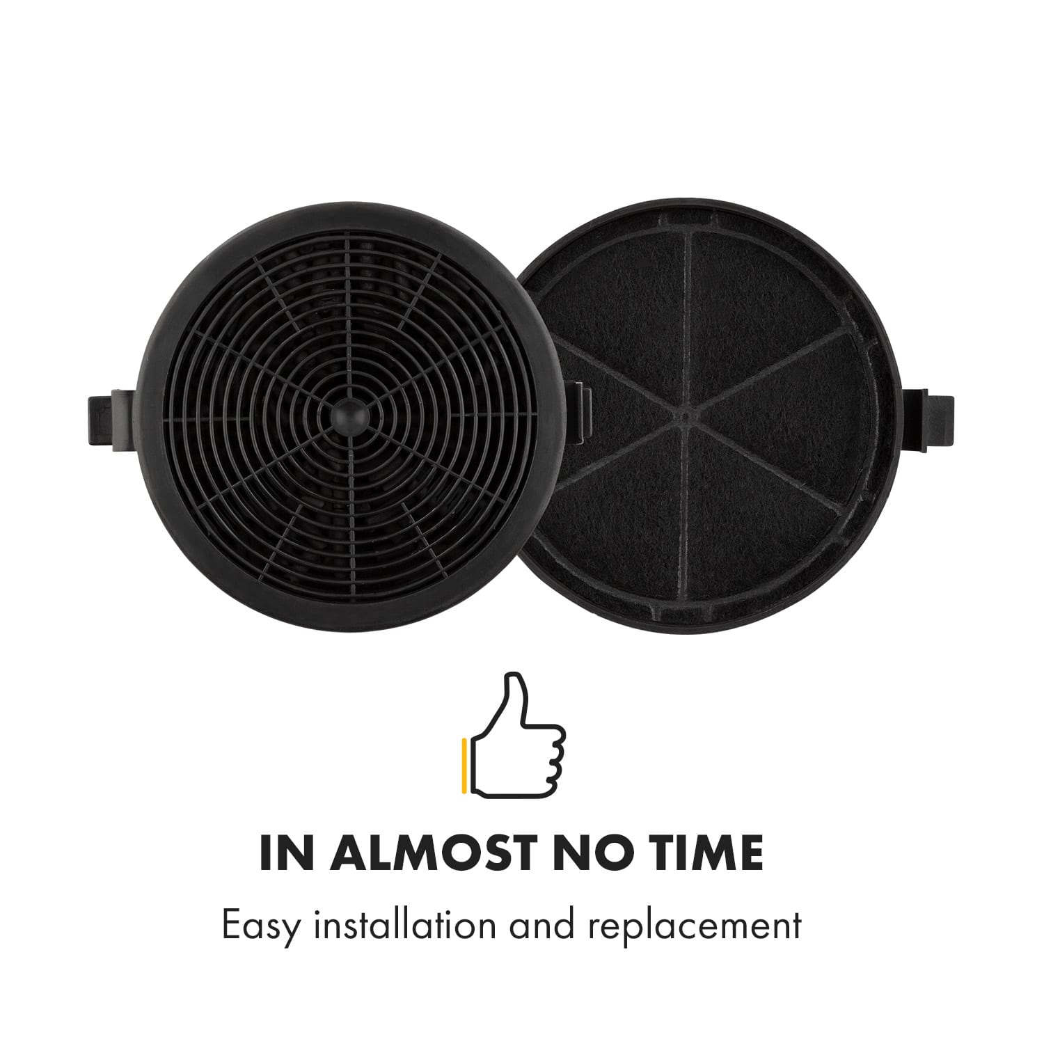 Klarstein Sofie, filter s aktívnym uhlím, ø 11,2 cm, 2 kusy, náhradný filter, príslušenstvo – Obrázok 2