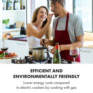 Klarstein Goldflame 5, plynová varná doska, 5 mosadzné horáky, sklokeramika